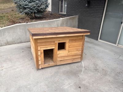 Custom Built Weatherproof Cedar Dog House