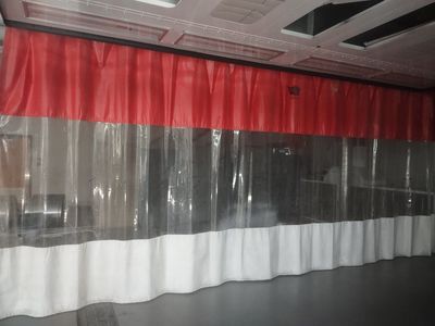 Automotive prep deck painting curtains