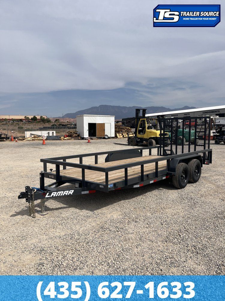 7x18 Lamar U5 Equipment Trailer - 10K GVWR -
