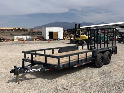 7x18 Lamar U5 Equipment Trailer - 10K GVWR -