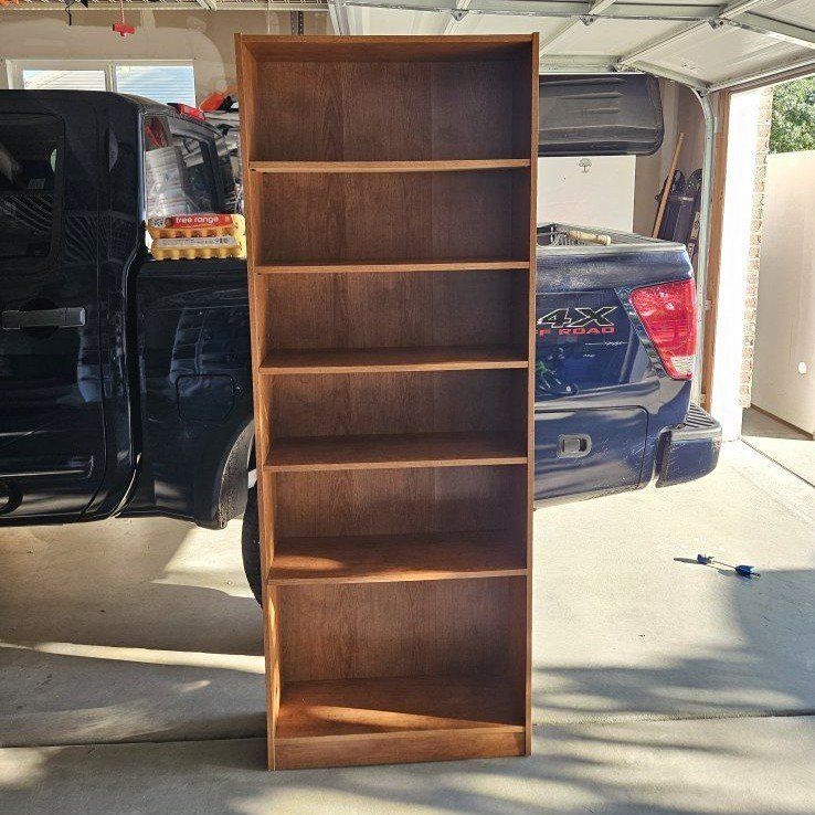 Brown Bookshelf