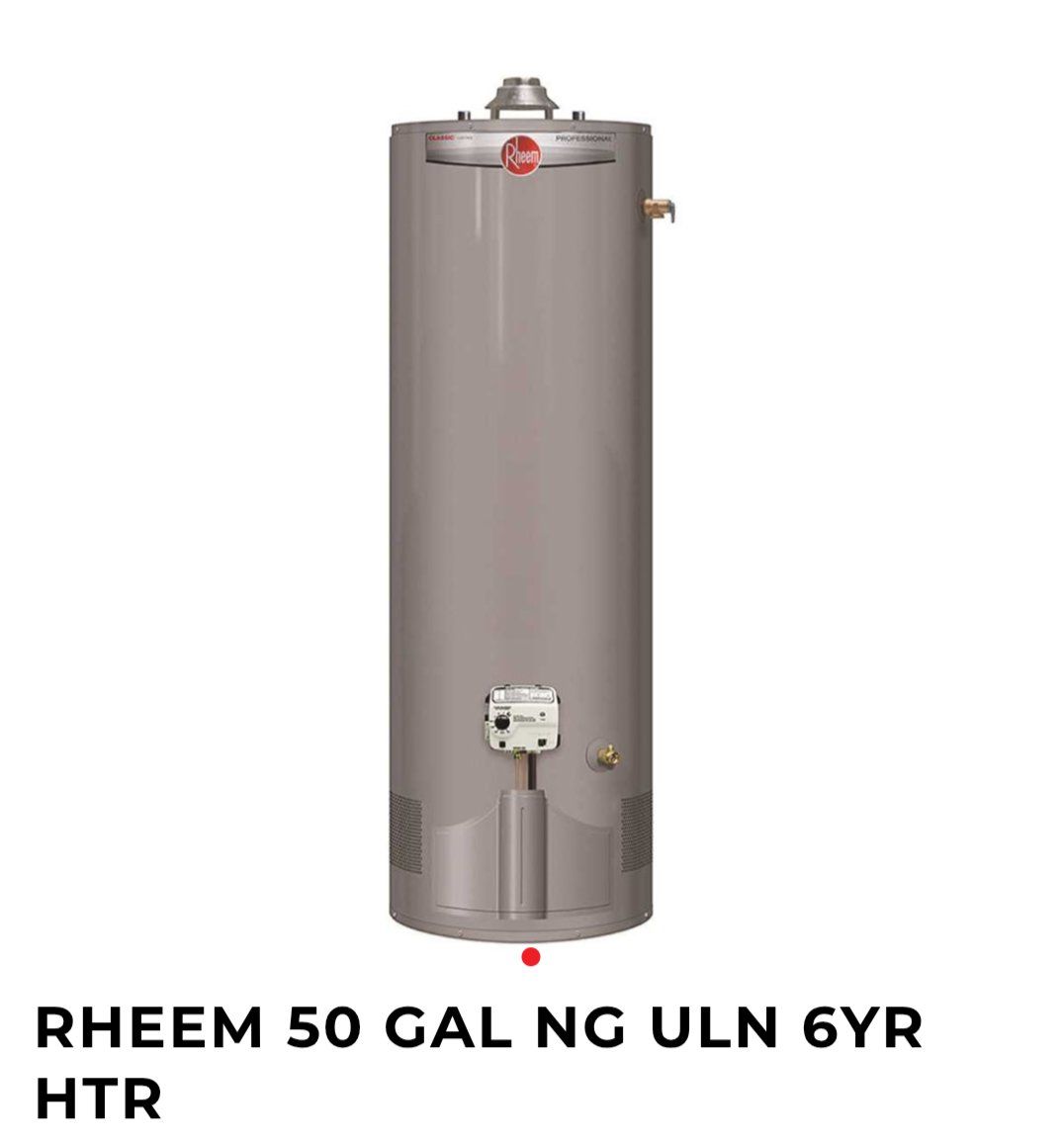 Rheem Pro 50 gal gas water heater