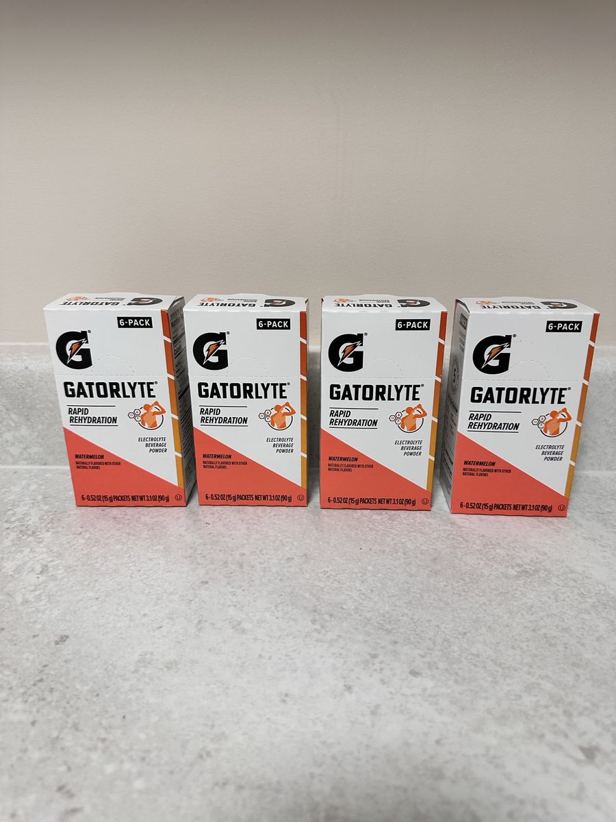 New Gatorlyte Rapid Rehydration Electrolyte Recovery Powder Packets