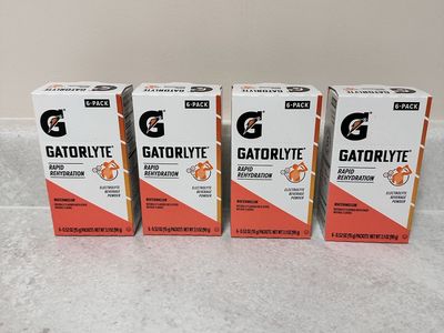 New Gatorlyte Rapid Rehydration Electrolyte Recovery Powder Packets