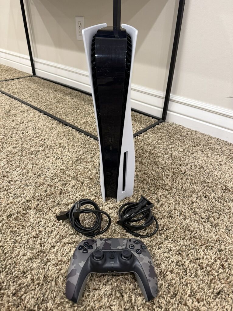 PS5 With Camo Controller