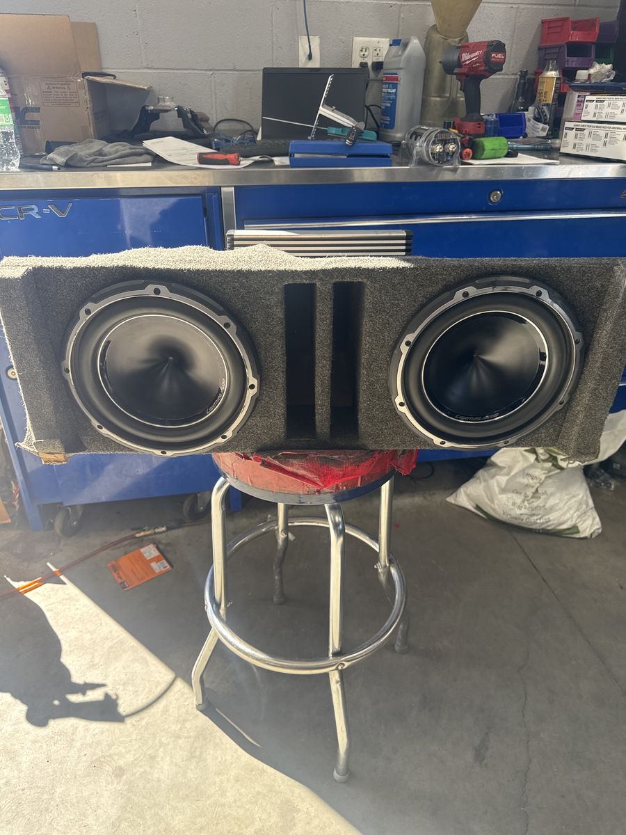 loaded Dual 10 Subwoofer Enclosure