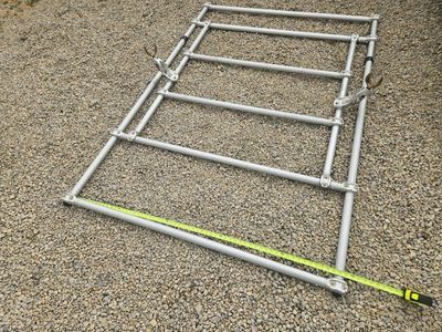 NRS style 58"x85" Raft Frame, 8" NRS Oar towers. Sawyer Cobra Oarlocks.