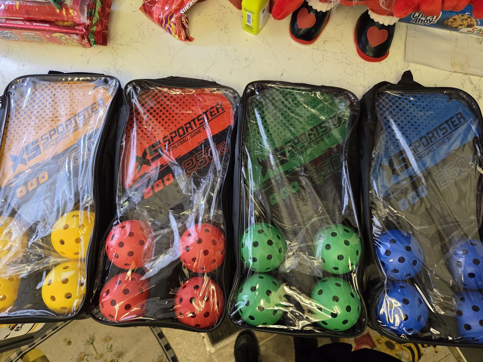 Brand new pickleball racket set, 2 paddles 4 balls $30 each