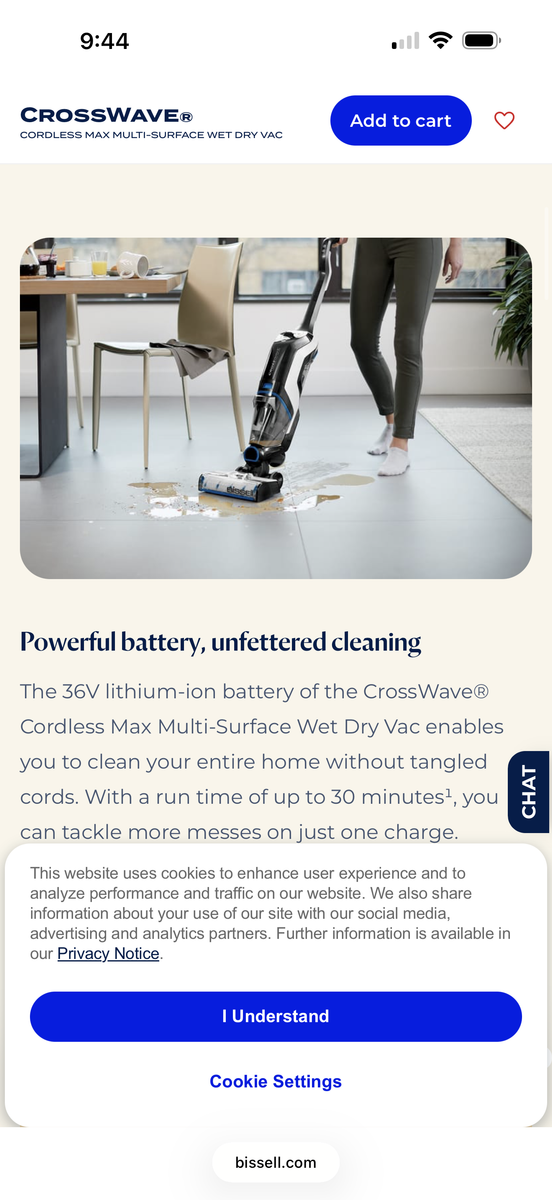 Bissell crosswave cordless Max