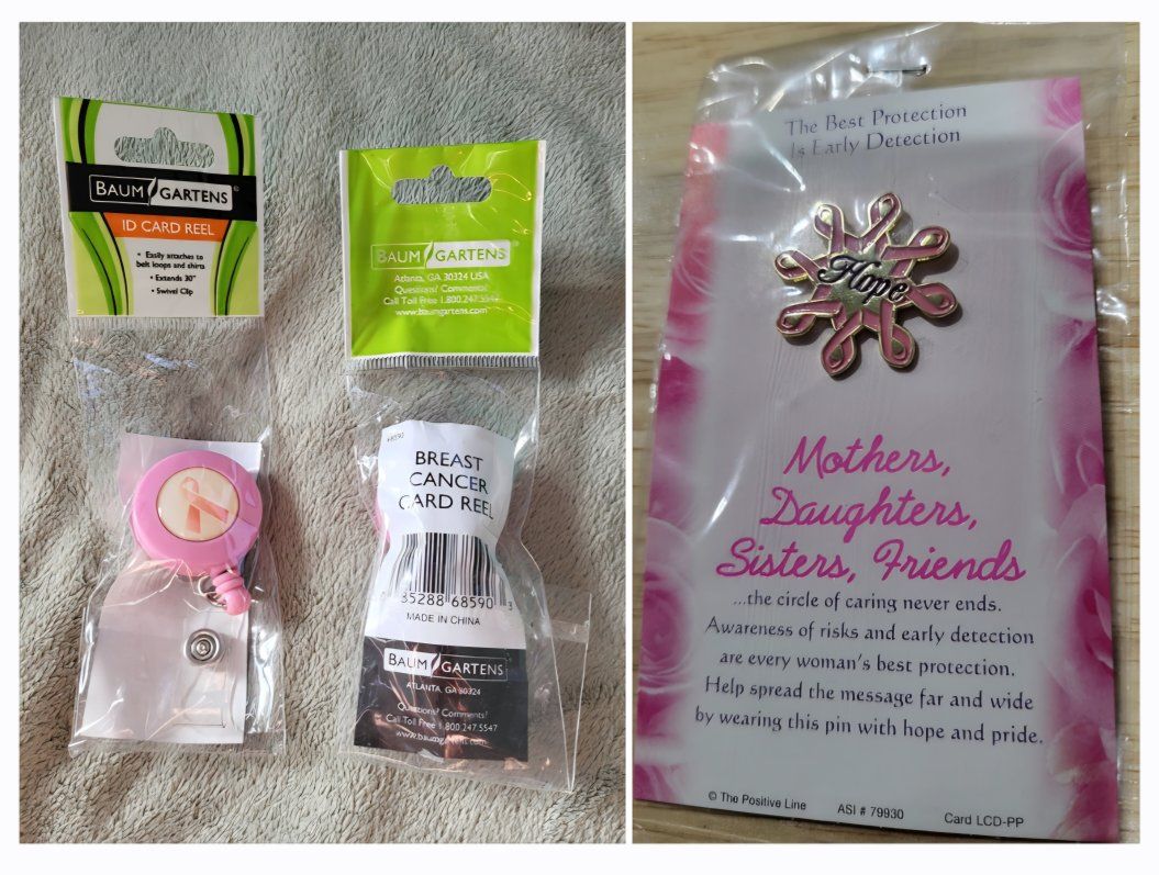 **NEW BREAST CANCER AWARENESS ITEMS**