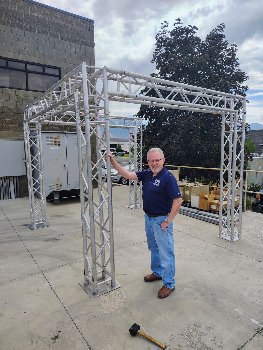 Trade show, farmers market, or event display fixture.