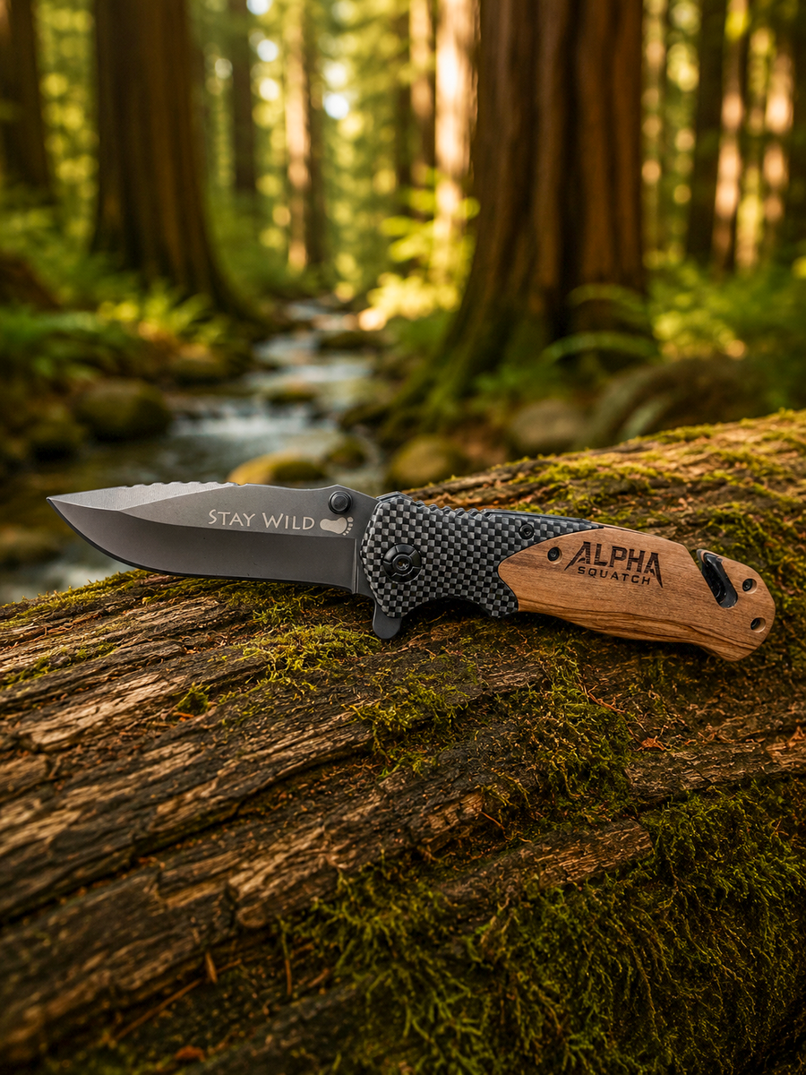 Alpha Squatch Folding Survival Pocket Knife