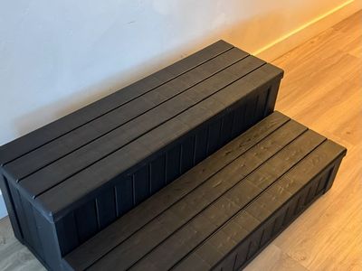 Universal Hot Tub Steps with Storage ( black)