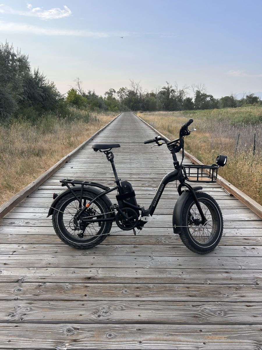 Rad Power Bikes RadExpand 5 E-Bike w/ Accessories & Extra Battery - Black, Folding Frame