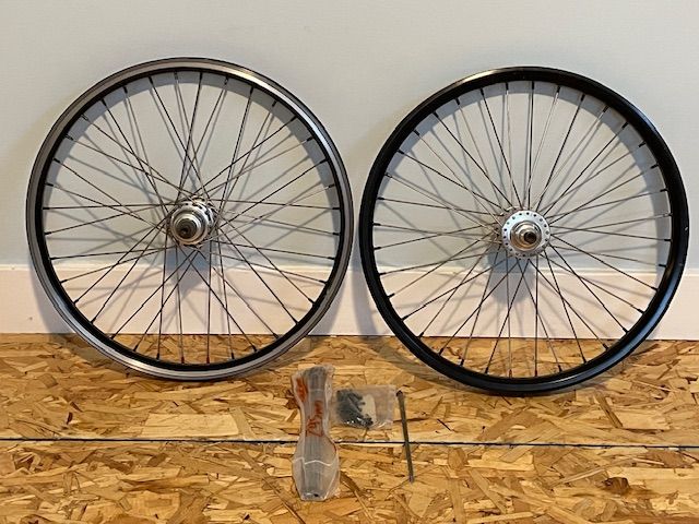 Chris King BMX silver hubs race wheel set 20 pro 36h rim brake
