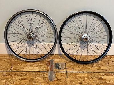 Chris King BMX silver hubs race wheel set 20 pro 36h rim brake