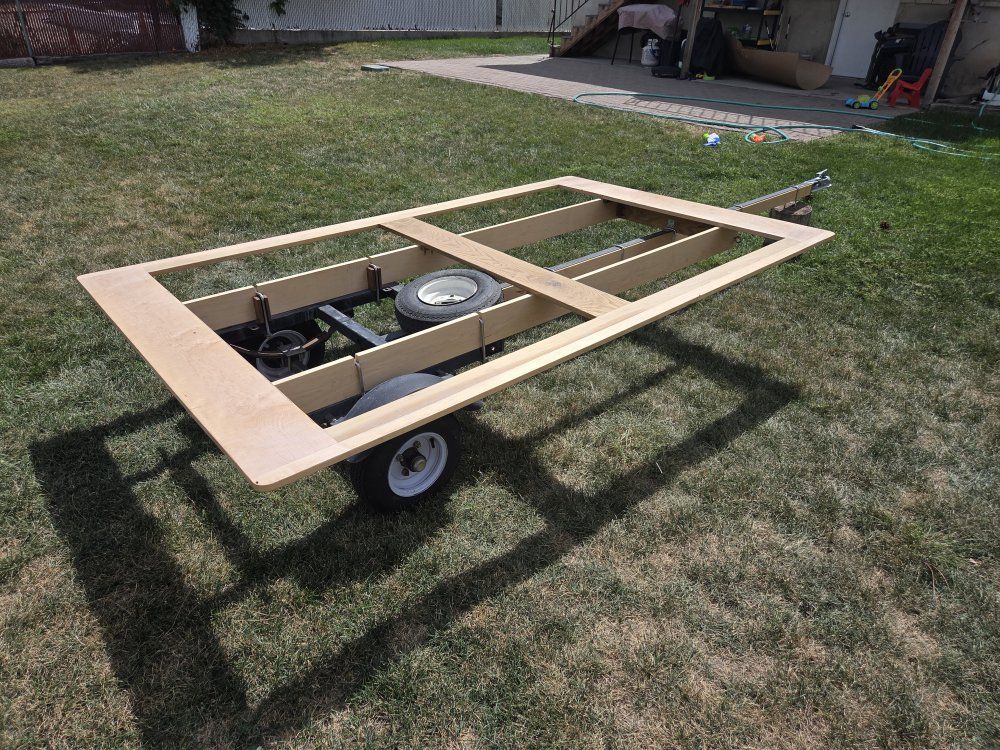 Custom Wooden Utility/raft Trailer Frame