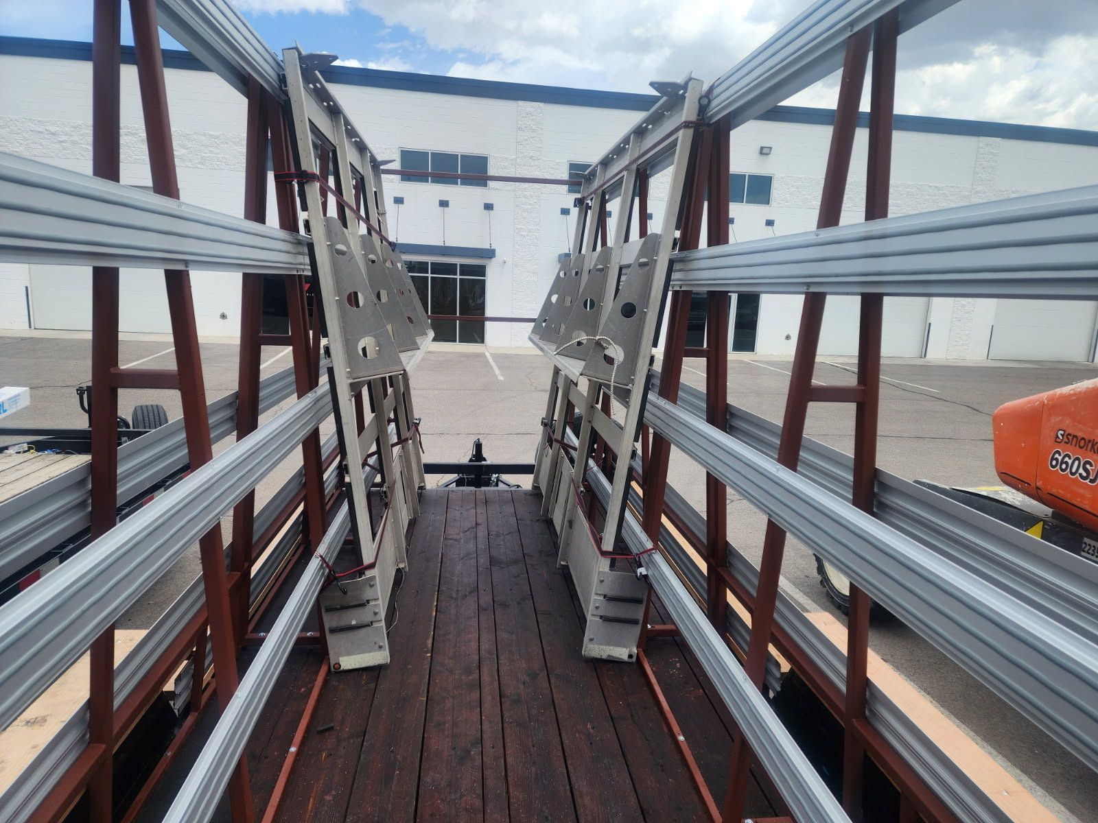 Heavy-Duty Truck Glazing Rack with Mounts - Glass & Window Transport System