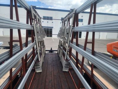 Heavy-Duty Truck Glazing Rack with Mounts - Glass & Window Transport System