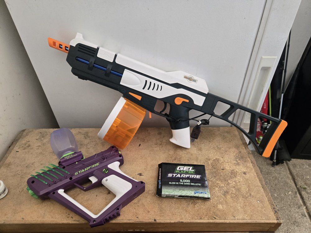 splaterball srb1200 and starfire gel blasters