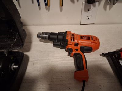 Black+Decker 7 Amp Corded Electric Drill - Used, Good Condition