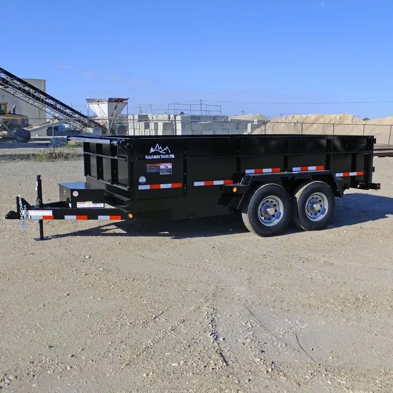 7 x14 Tandem Axle Dump Trailer - Snake River - 14k GVR