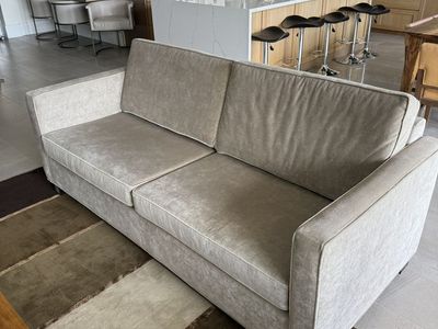 Neutral Modern Fabric Sofa, Commercial Grade OBO
