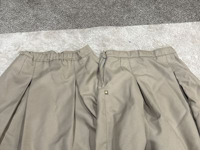 Lot of 2 Dennis Uniform Girls Khaki Pleated School Skirts - Size Small