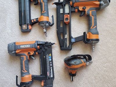 RIDGID Pneumatic Nailer Set – Tested & Working