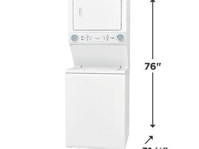 Frigidaire FLCE7522AW Electric Washer/Dryer Laundry Center, White, Brand New!