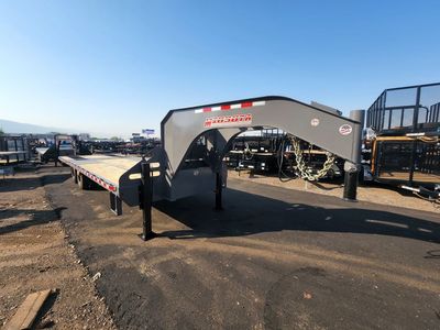 2026 Midsota 8.5X30 (18+12) Gooseneck 20K Deckover with Hydraulic Tail Equipment Trailer