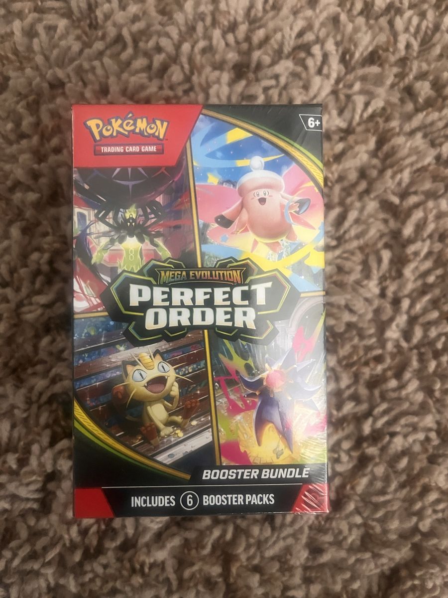 Pokemon TCG Mega Evolution Perfect Order Booster Bundle - Factory Sealed