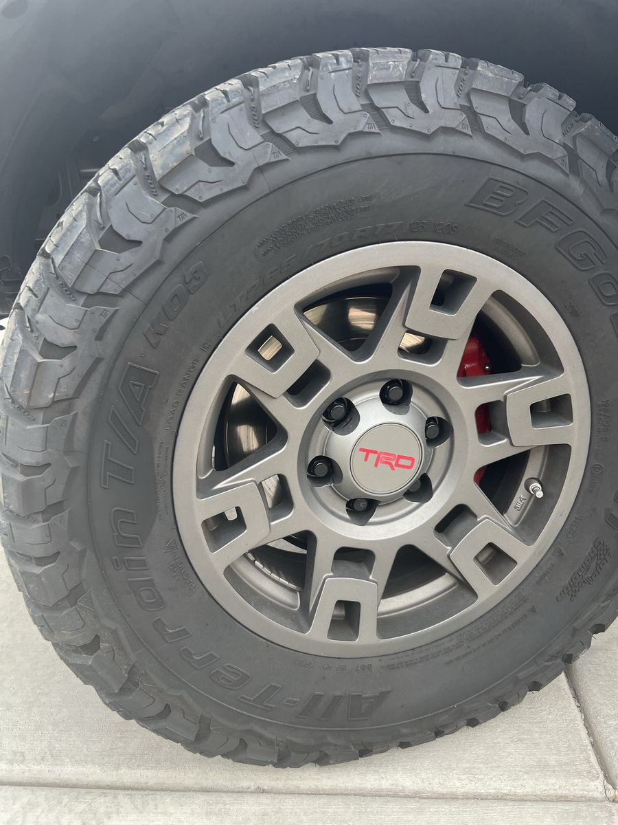 17" TRD Wheels With KO3 Tires LT265/70 R17