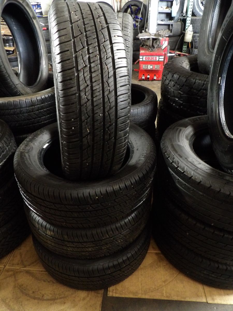 225/60R17 CONTINENTAL CONTROL CONTACT SET OF USED TIRES
