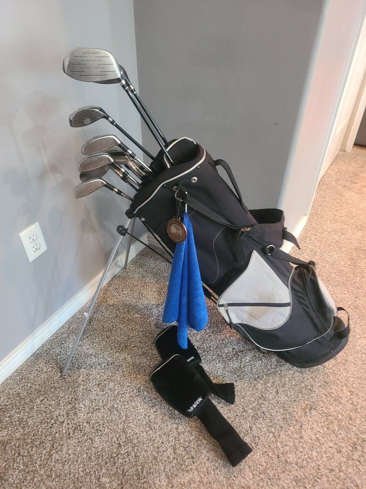 +1" left handed men's golf club set