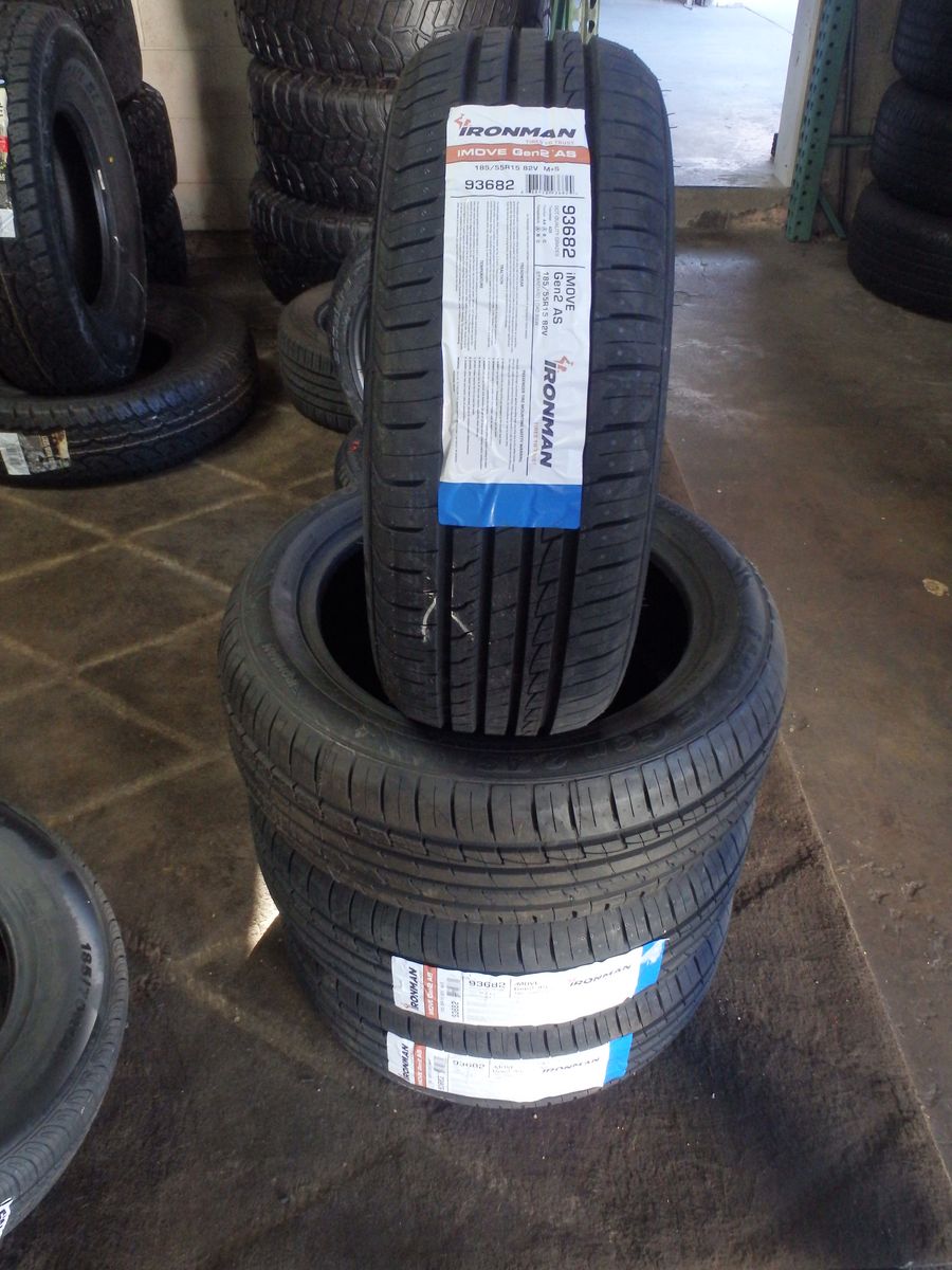 185/55R15 IRONMAN IMOVE GEN2 AS SET OF BRAND NEW TIRES