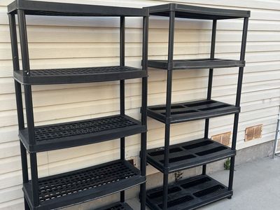 Plastic shelves