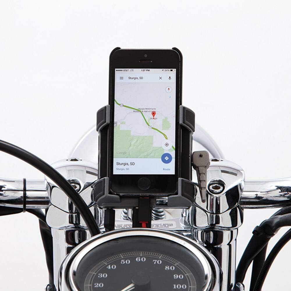 Ciro 50213 Handlebar Mount Smartphone/GPS Holder With Charger (Black)