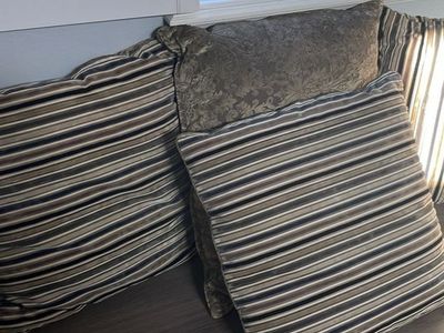 Assorted Couch Replacement Cushions & Throw Pillows Set