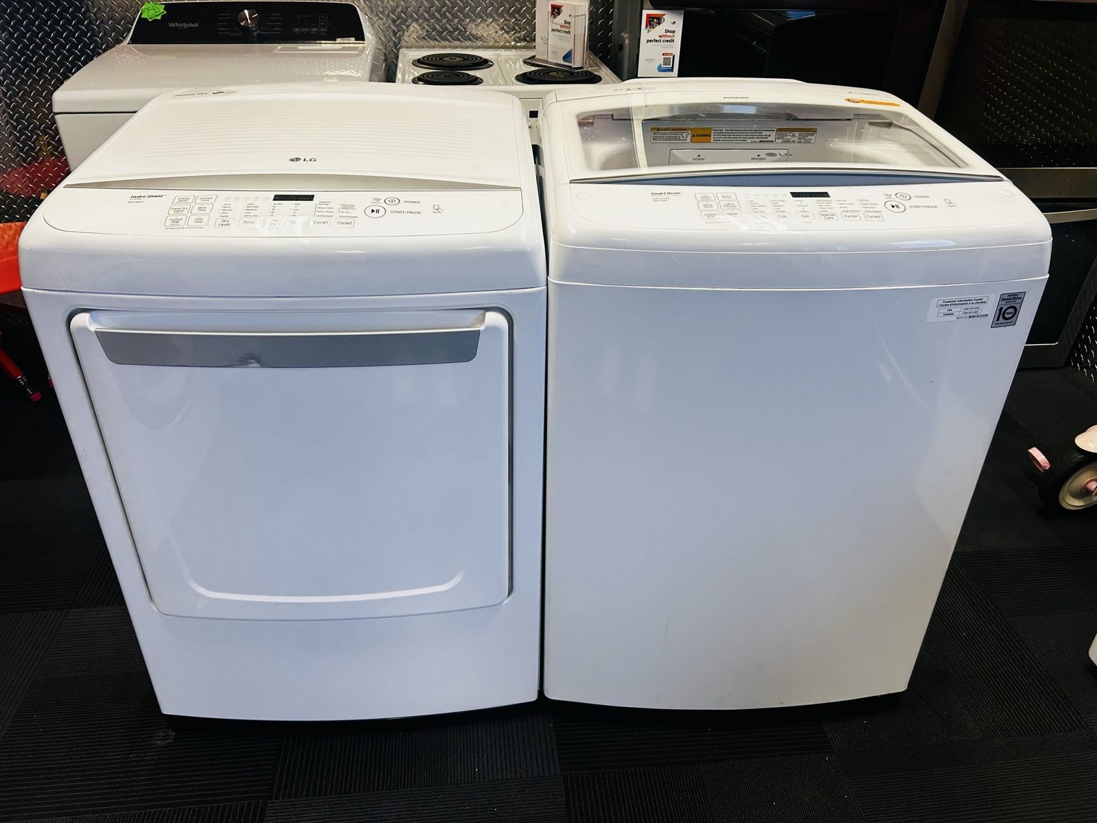 Lg Hydro Shield Electric Top Load Set