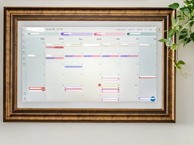 Wall hanging Google calendar