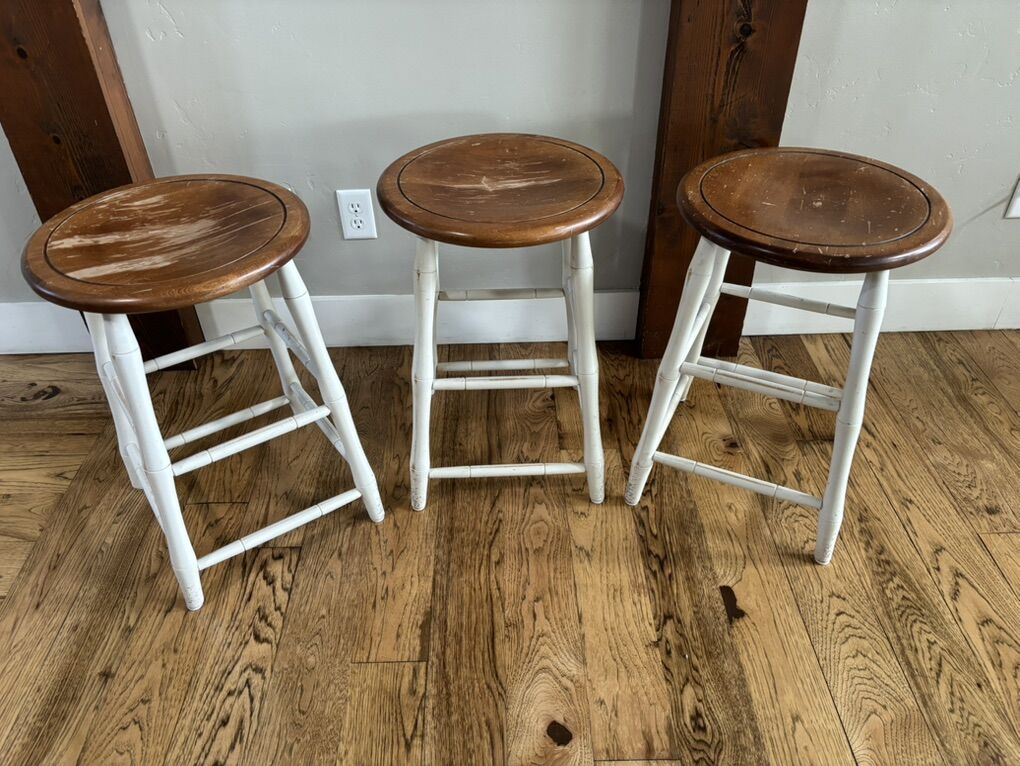 3 Barstools - Nichols and Stone