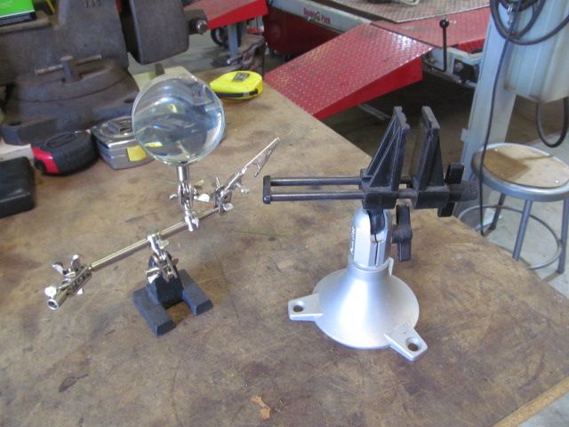 Hobby vise and multi-position clamping tool