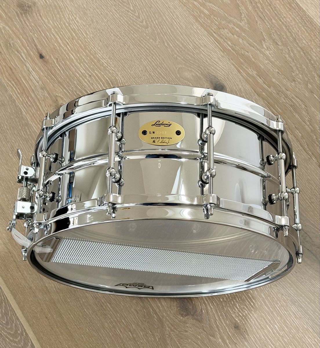 LUDWIG 6.5X14 Chrome over Brass Snare Drum