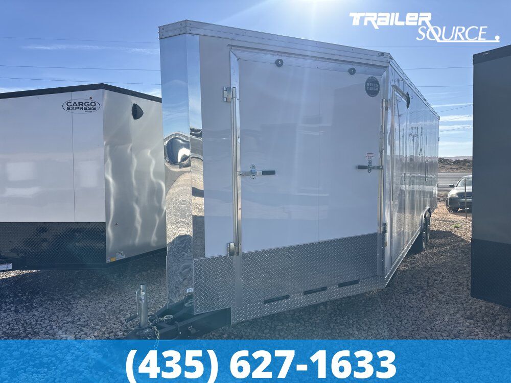 8.5x30 Wells Cargo Sport Trac Snowmobile Trailer - 7'6" Interior - 10K GVWR Nudo Floor, Vinyl Ceiling