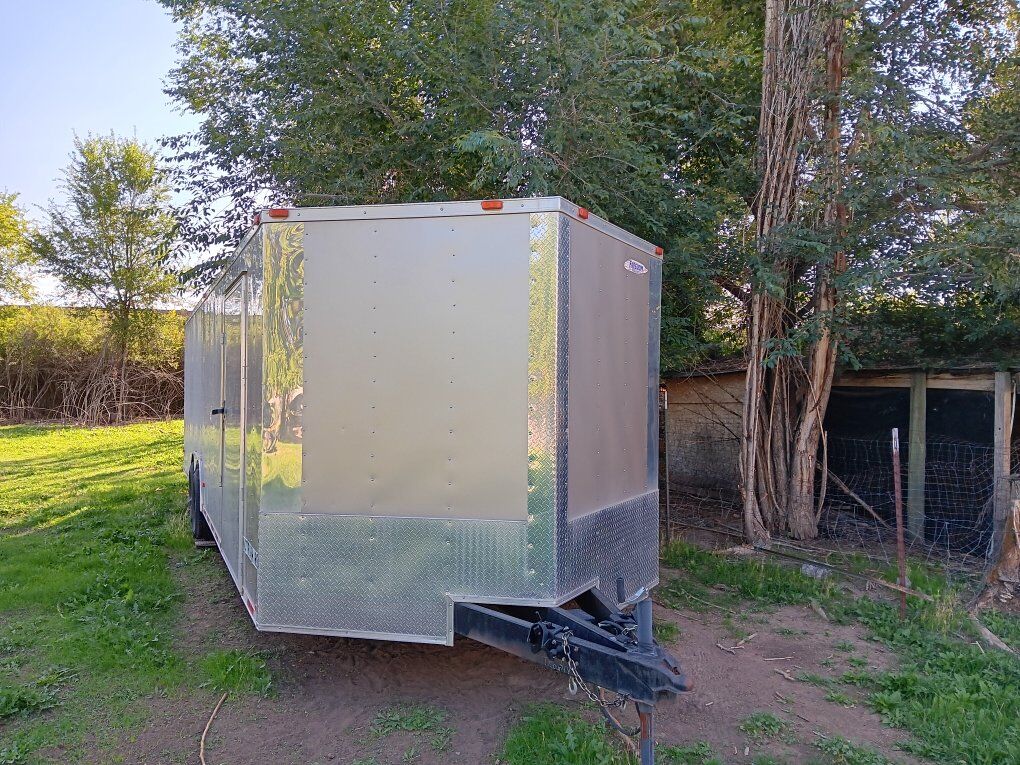 2016 Freedom 8.5 x 34 V hull enclosed trailer.