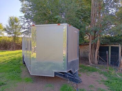 2016 Freedom 8.5 x 34 V hull enclosed trailer.