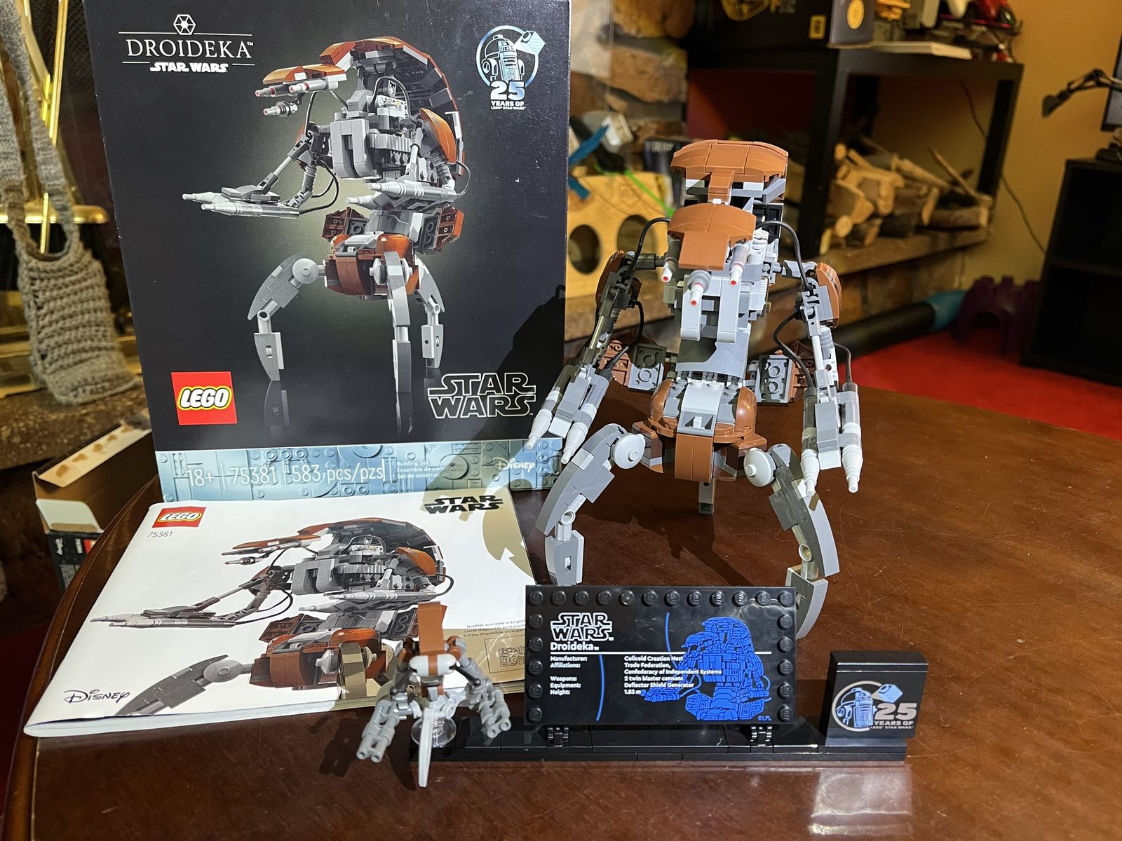 LEGO Star Wars Droideka Set 75381 25th Anniversary Complete with Box & Manual