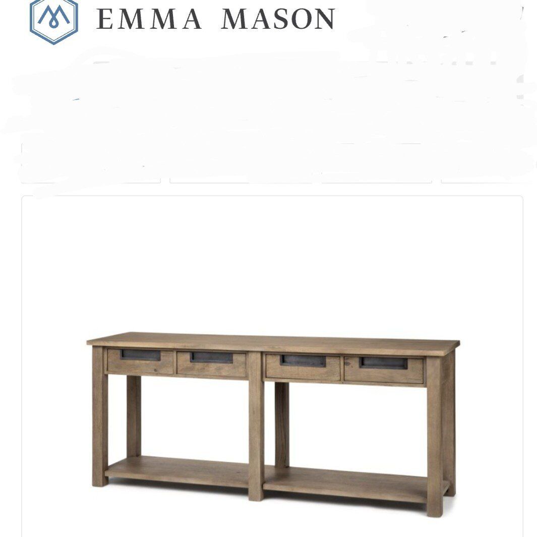 Mercana Console Table with 4 Sliding Drawers and