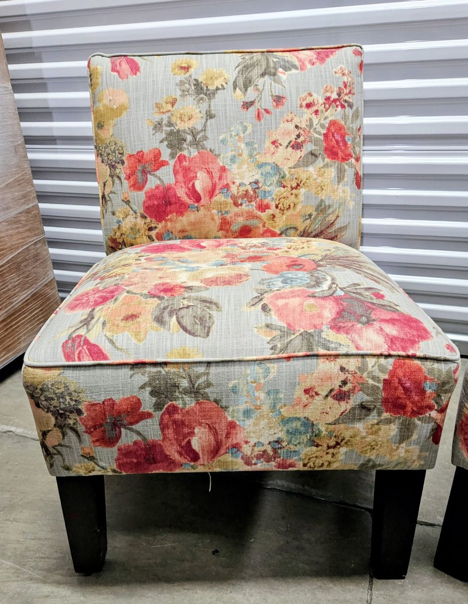 Floral accent chairs(2)- $89 each OBO